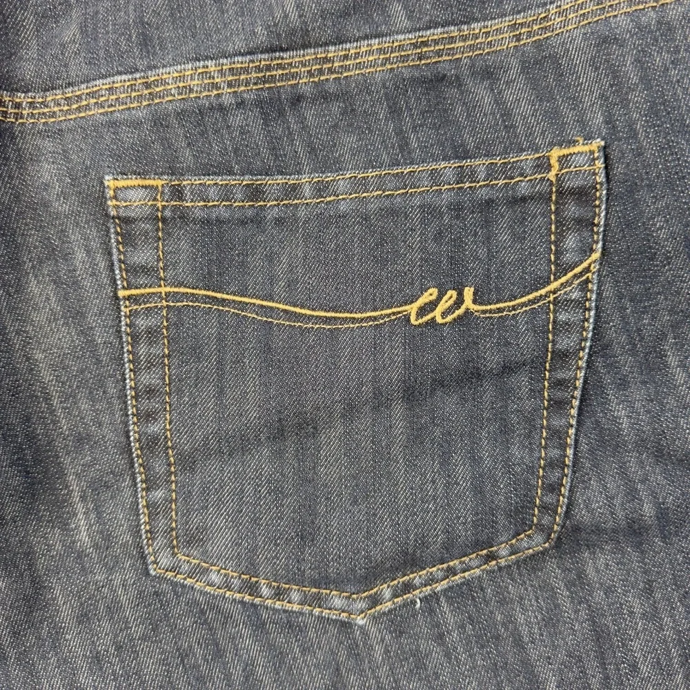Wrangler Shorts Women's 18 M Dark‎ Blue Denim Long Knee Length Summer Vacation